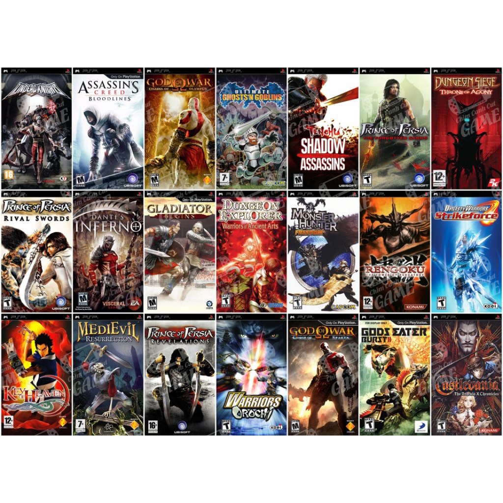 GAME PSP & PS1 CONVERT PSP CFW SEMUA SERI 1000/2000/3000/PSP GO/PSP STREET || BISA UNTUK ANDROID