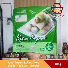 [METTA] pekanbaru/10 Lembar Rice Paper Round Java Super Food Kulit Lumpia Bulat