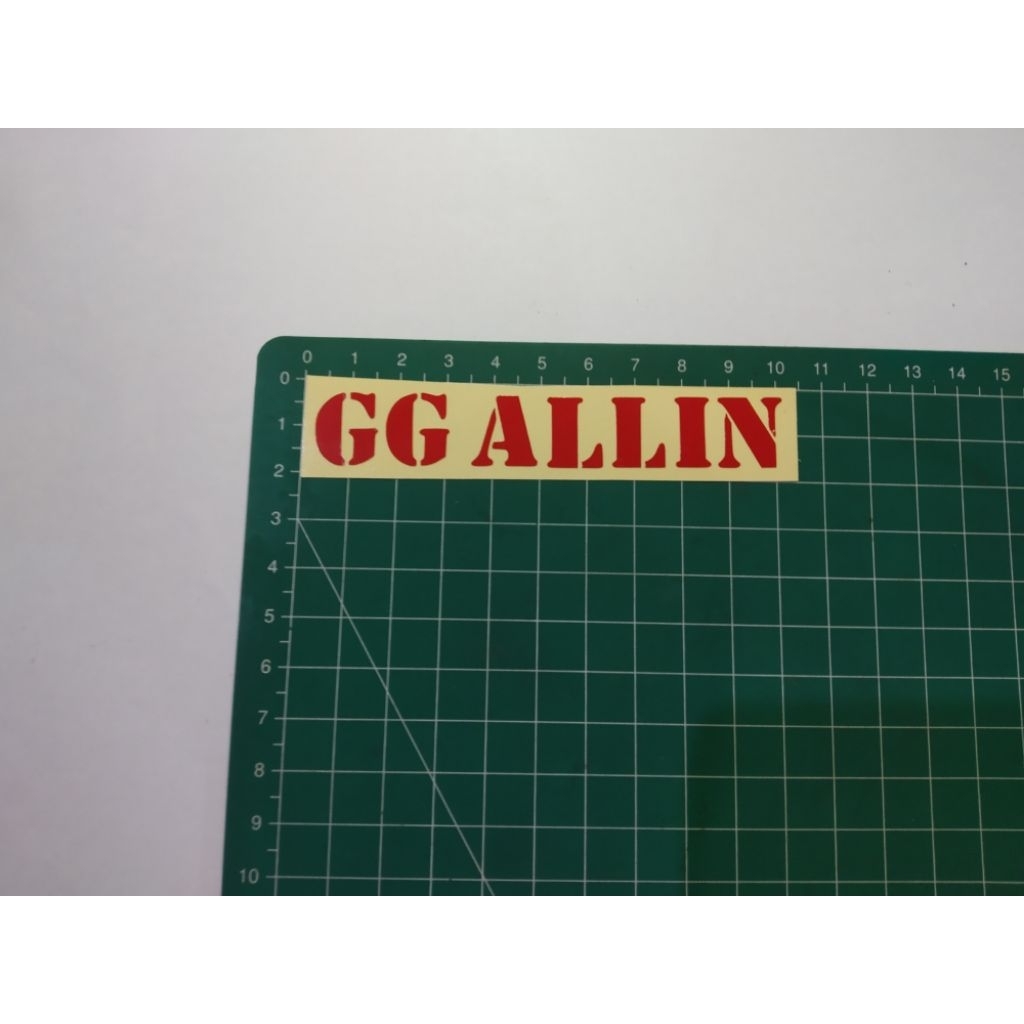 stiker cutting GG allin