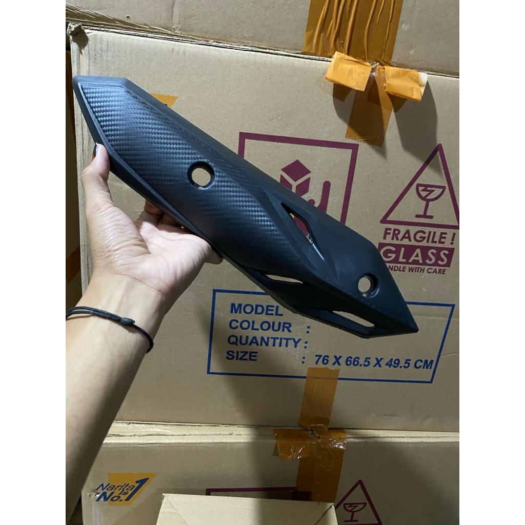 Cover Tutup Tameng Knalpot Beat Delux G1 2020-2022 Mirip Ori Tebal Berkualitas