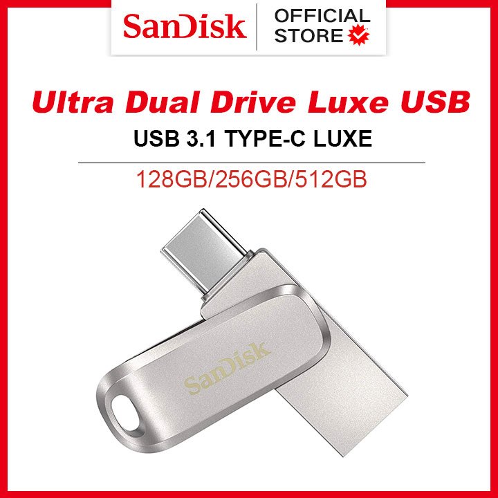 SanDisk OTG 128GB 25GGB 512GB Ultra Dual Drive Luxe USB Type-C ~ Sandisk OTG USB Flash Drive