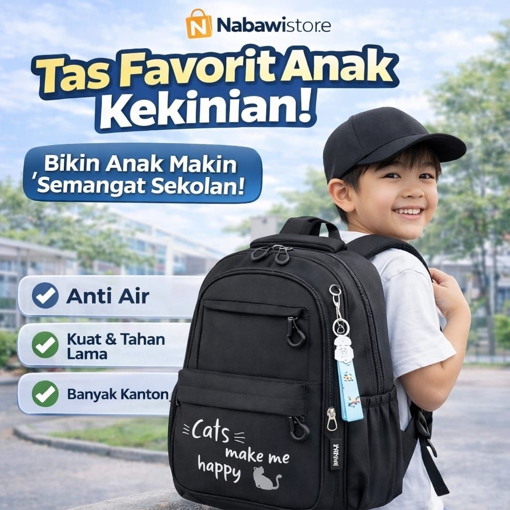 Tas Ransel Anak Perempuan Sekolah SD SMP Remaja Kualitas Premium