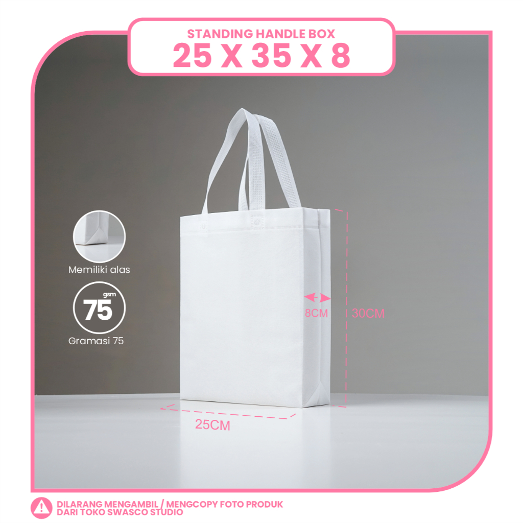 TAS SPUNBOND LIPAT BOX 25X35 (POLOS)