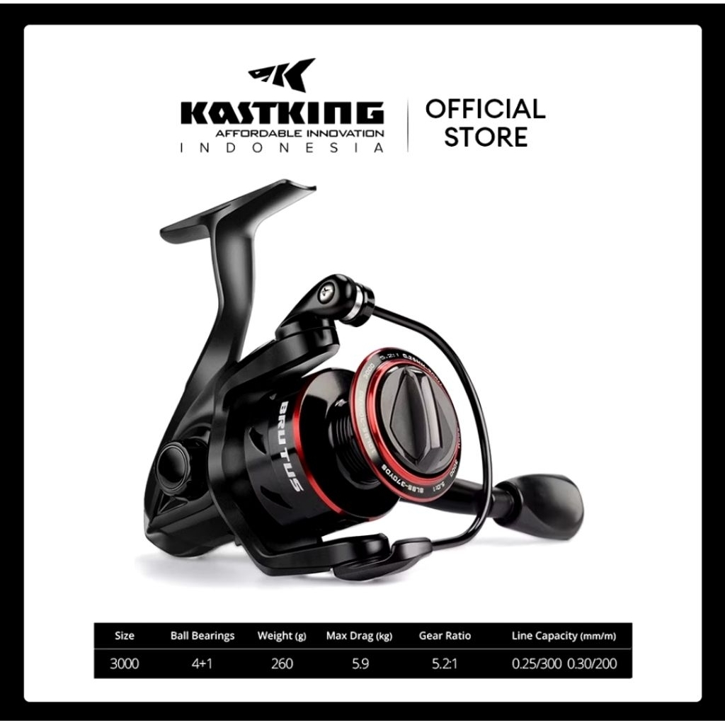 Kastking Brutus 3000 ( Kondisi Bekas)