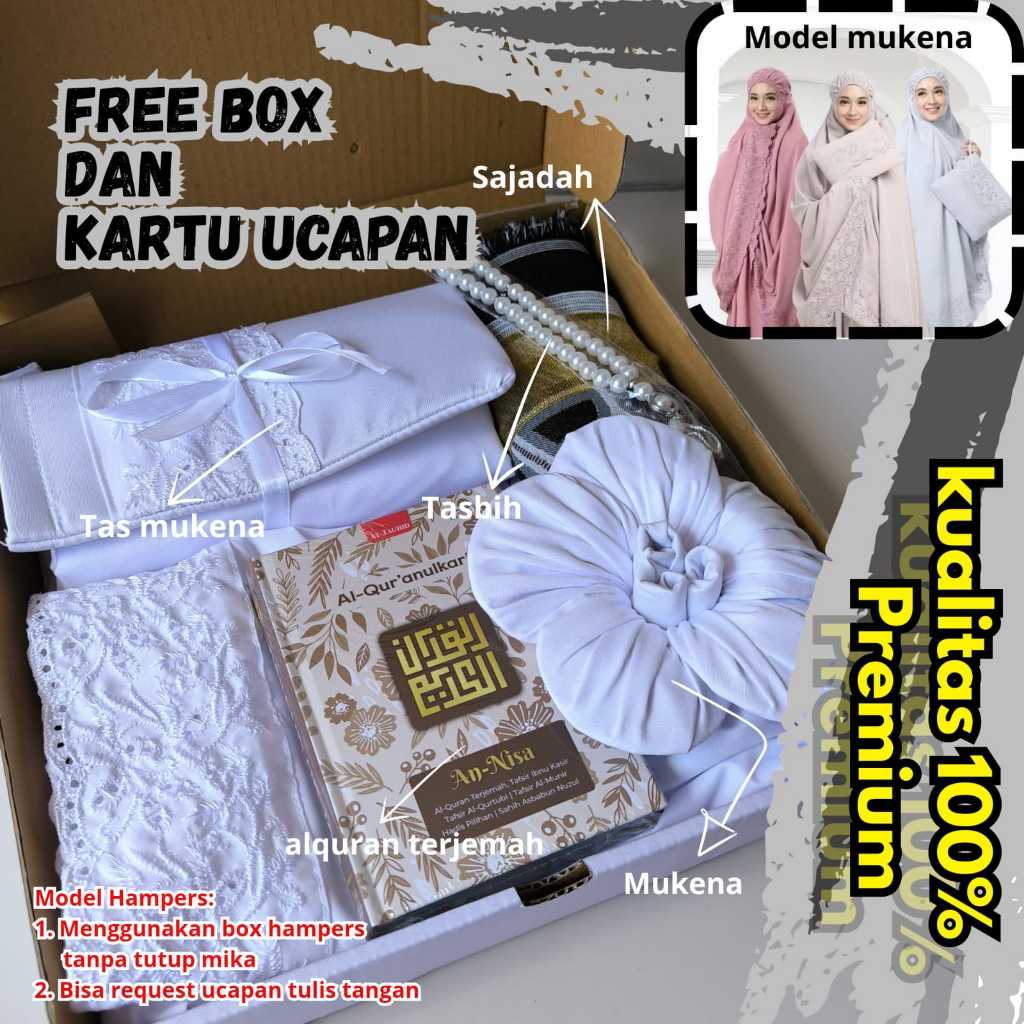 Set Alat Sholat Seserahan Premium | Mahar Pernikahan Elegan + Mukena Luxury