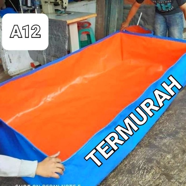 Terpal Kolam Ikan 200x100x50 A12 Kolam Terpal Budidaya