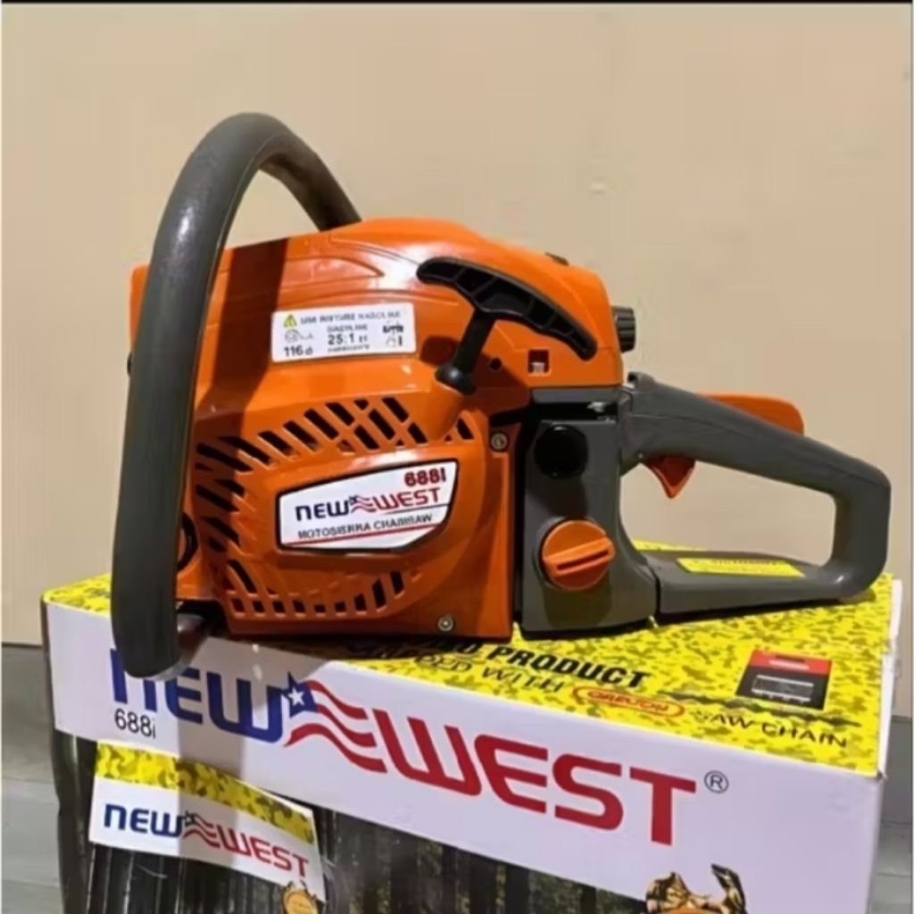 chainsaw New West 688i Mesin Gergaji Kayu Senso New West 688i 22 Inch komplit Siap Pakai ORIGINAL