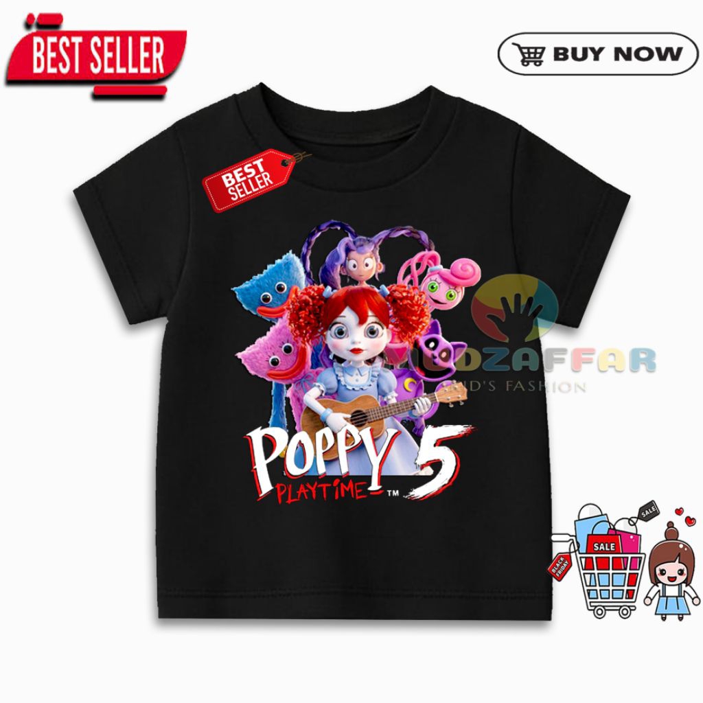 BAJU KAOS ANAK POPPY PLAYTIME CHAPTER 5 KAOS ANAK POPPY PLAYTIME 5