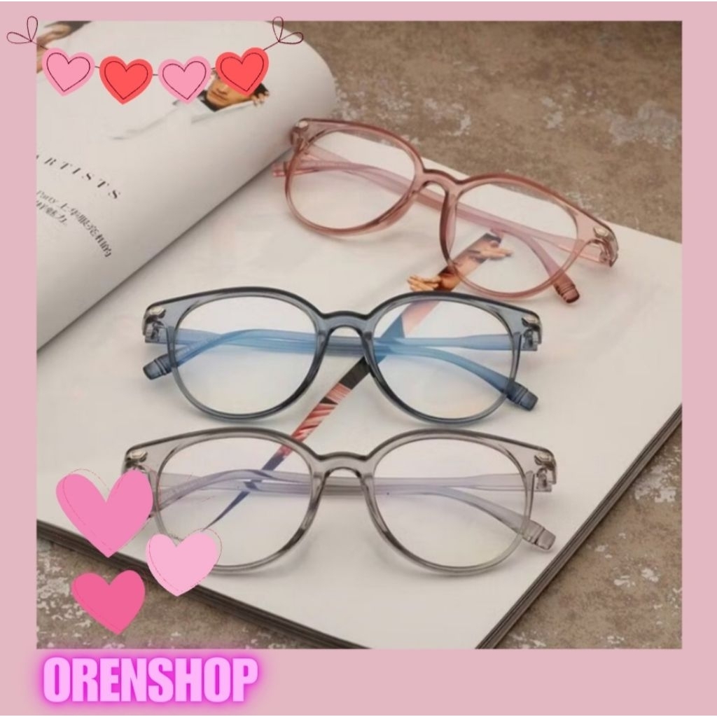 [OSM] Kacamata Fashion Kacamata Anti Radiasi Bening Min 1 Murah Makassar