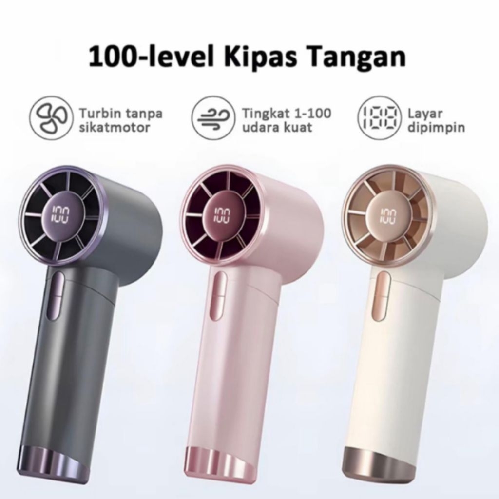 BATAM - WUJI mini fan turbo USB kipas portable handheld fan kipas tangan