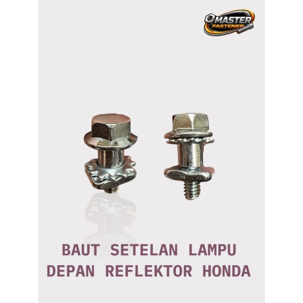 Paket 50 - 100 Pcs Baut Setelan Lampu Depan / Stelan Reflektor Motor Honda Matic Beat Bebek Grand Ka