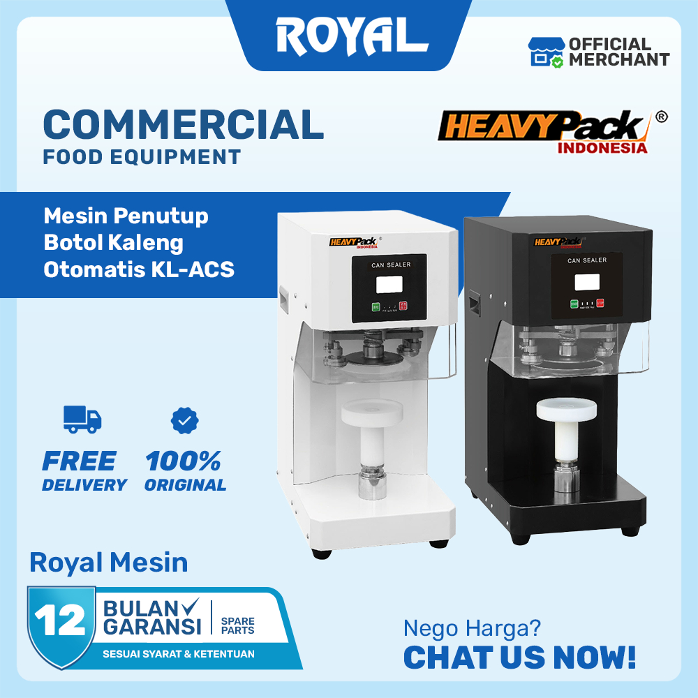 Mesin Seamer Penutup Kaleng Otomatis HEAVYPACK KL-ACS Can Sealer