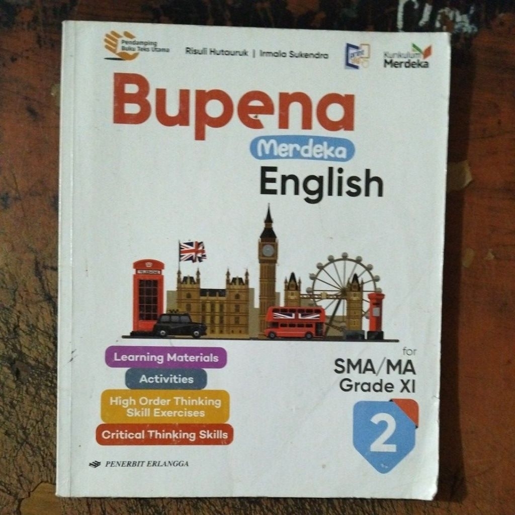 buku Bupena English (Bahasa inggris) SMA kelas 2-11 penerbit Erlangga