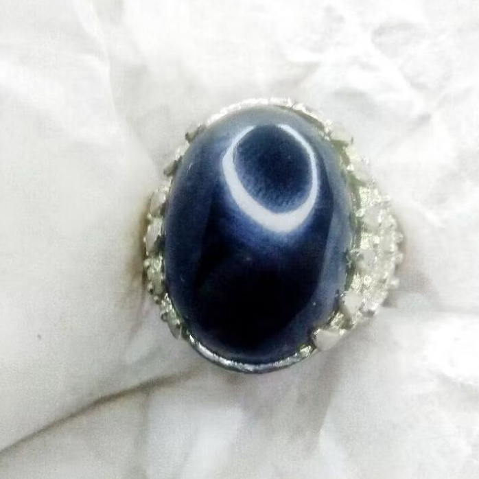 cincin batu akik Yaman wulung Sulaiman hitam pekat