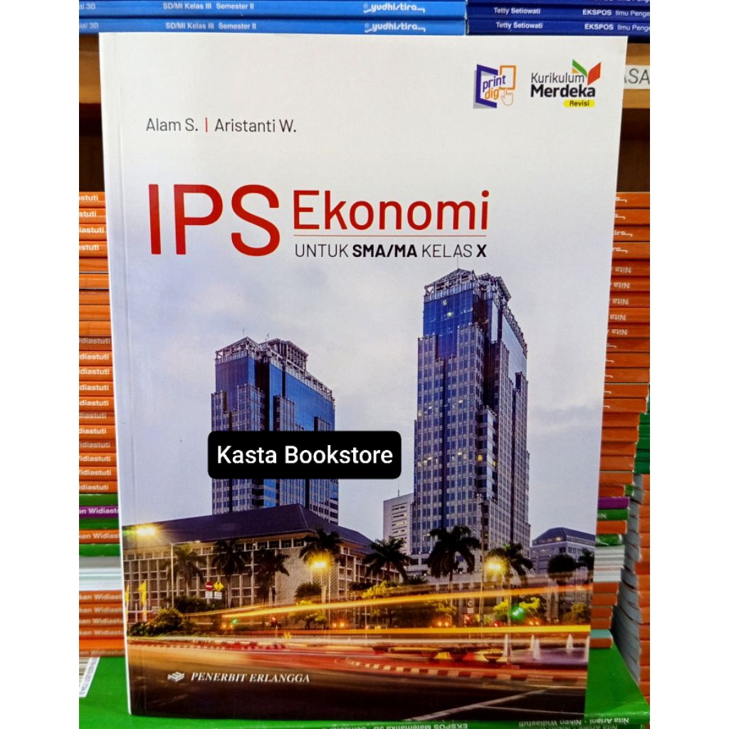 Buku IPS Ekonomi Kelas 10 SMA Kurikulum Merdeka Rev Erlangga