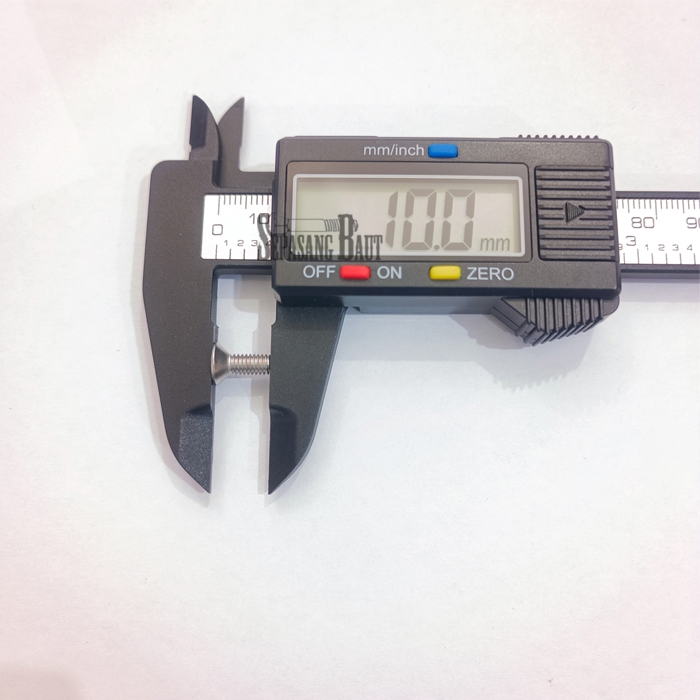 M4 x 10 Baut Countersunk L Verseng Stainless 304 M4x10