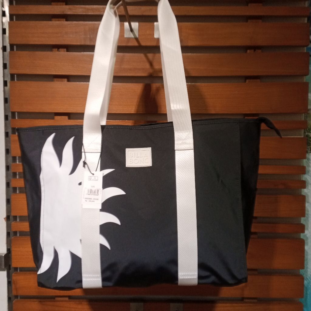 Billabong Keenie Tote Bag Black White