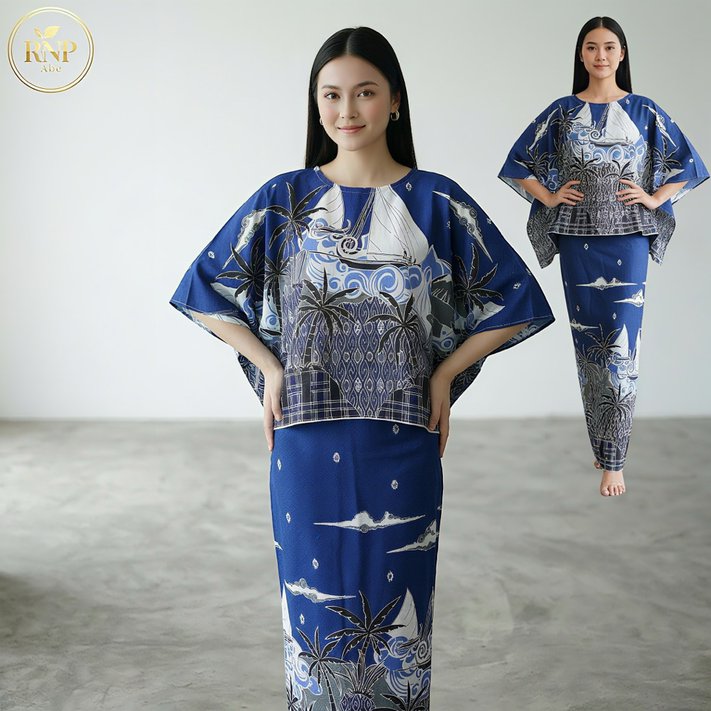 Batik Dobby // Stelan Batik Model Kalong Mewah Rok ikat // One set Blouse Pesta wanita