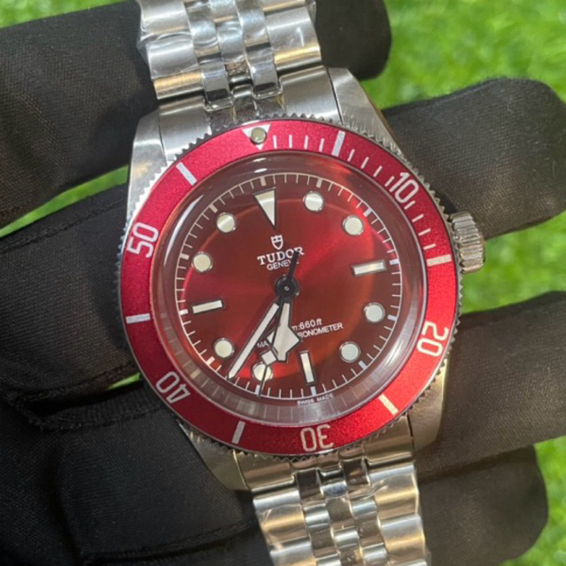 CLONE Jam Tangan TDR BlackBay Red Burgundy