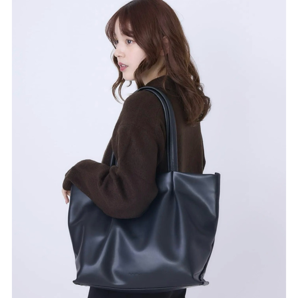 LEGATO LARGO PU Leather Large | Legato Largo Leather Tote Bag