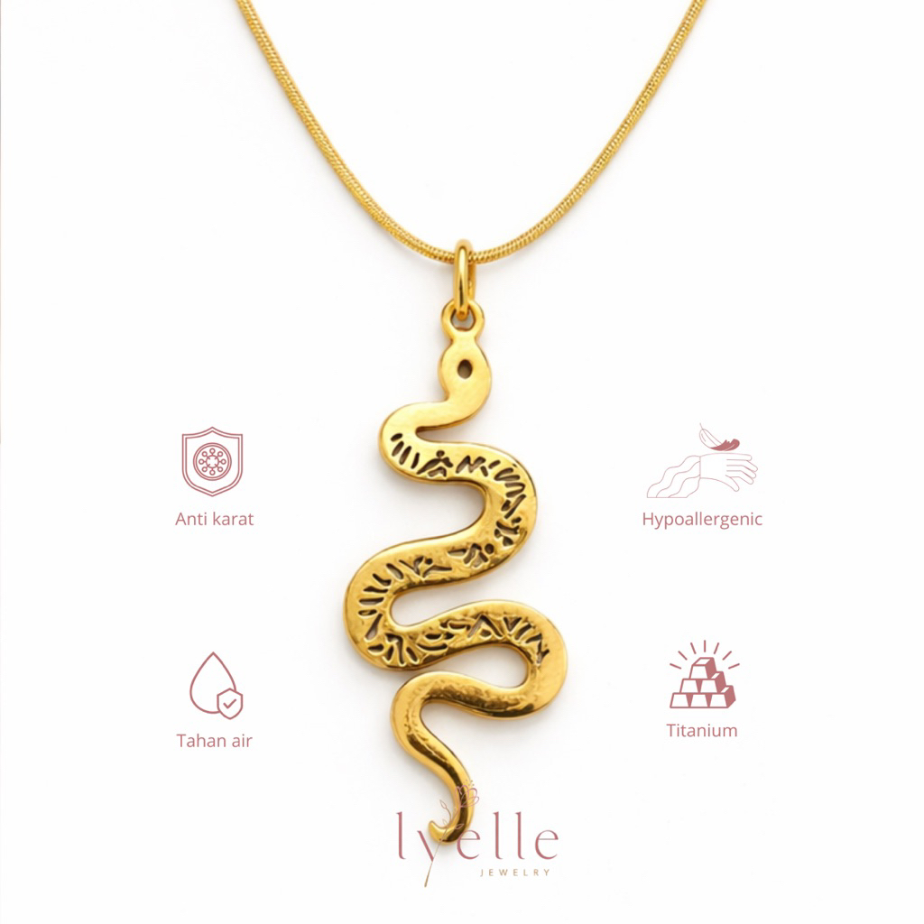 Medusa Necklace kalung ular penyembuh luka batin FREE BOX & GREETING CARD