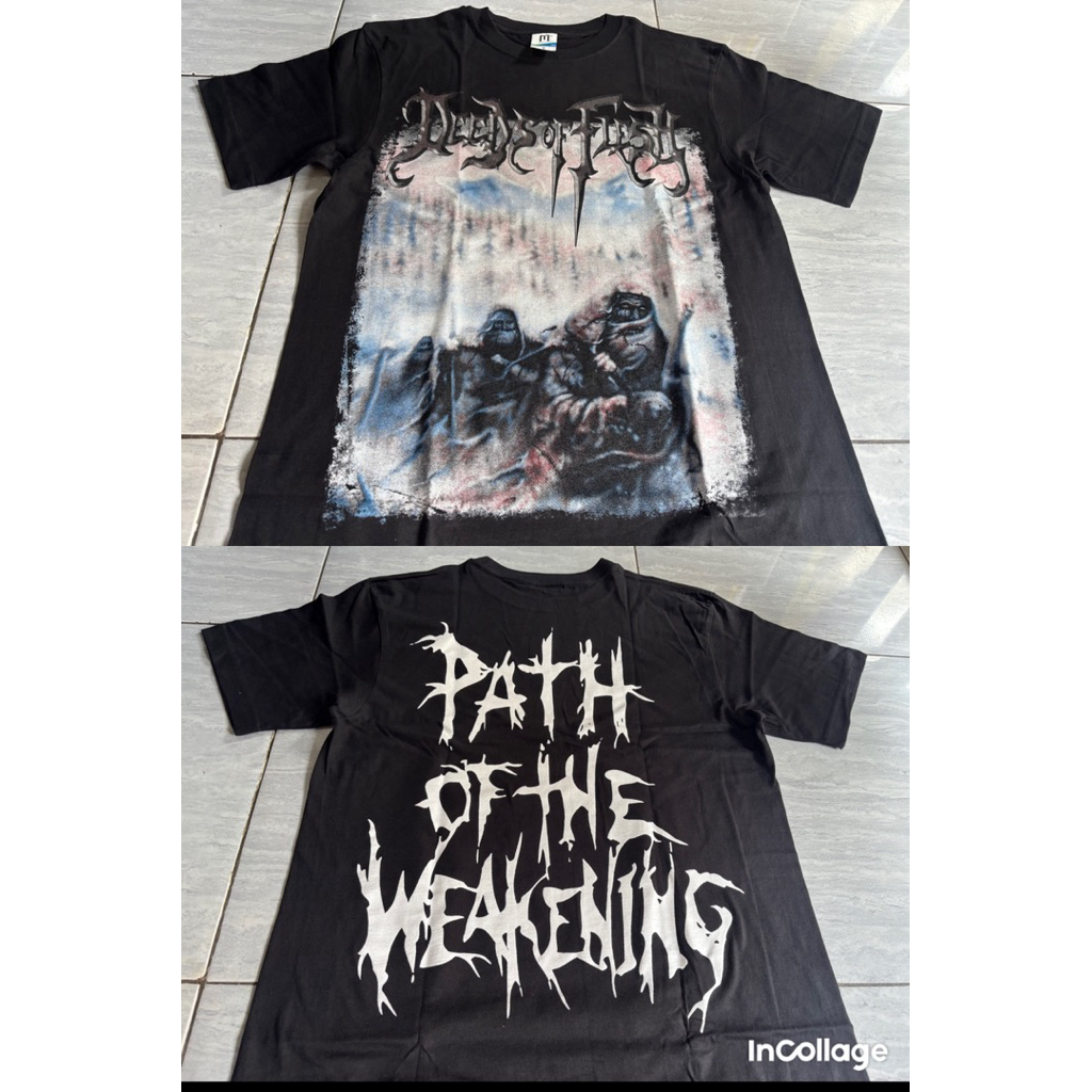 DEEDS OF FLESH path of the weakening - Tshirt | Kaos musik | kaos band | kaos metal | Tshirt band