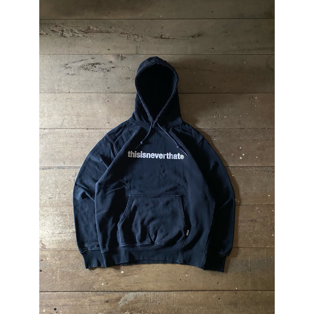 Thisisneverthat T Logo Hoodie Black