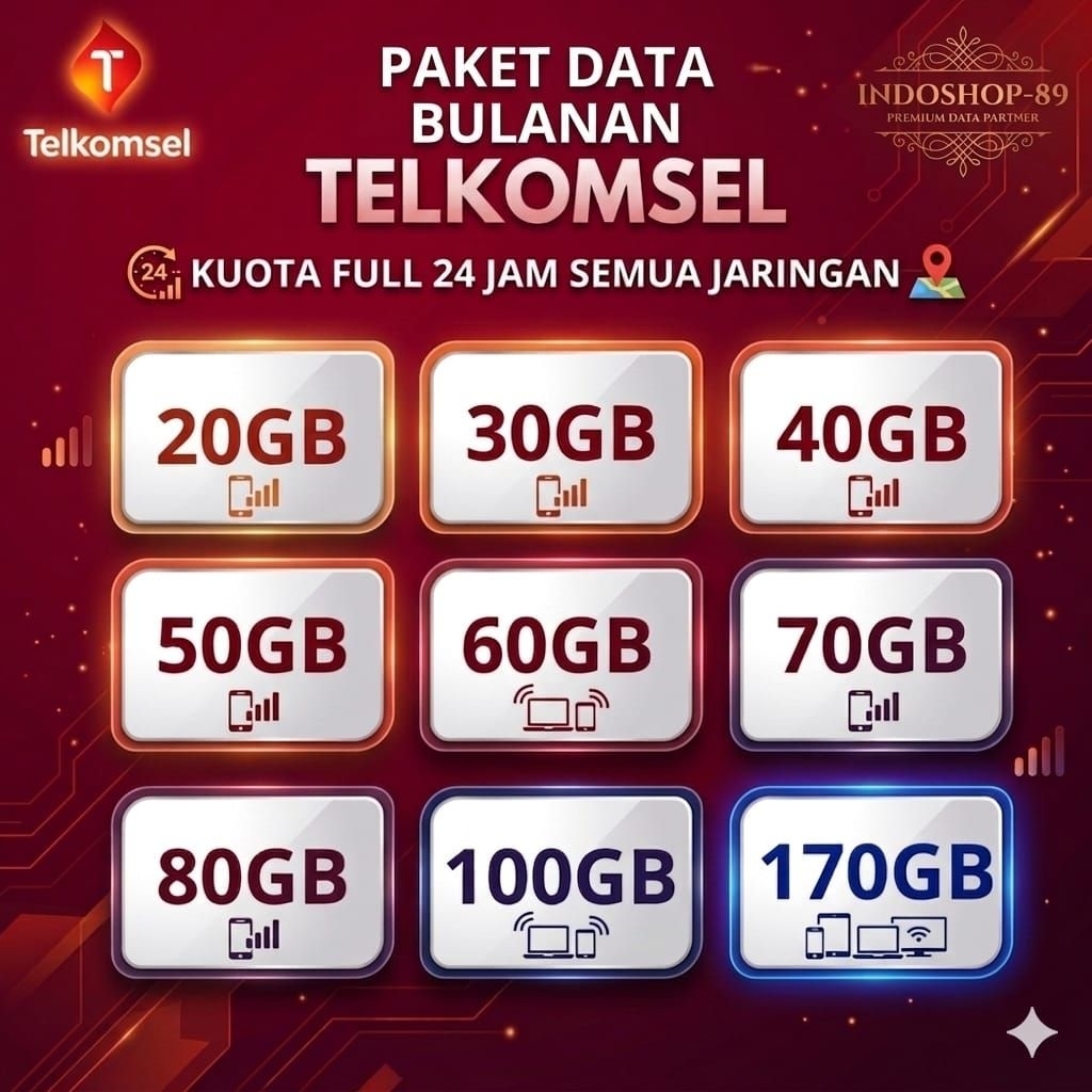 TERMURAH PAKET DATA TELKOMSEL / KUOTA TELKOMSEL SIMPATI  MURAH 30 HARI