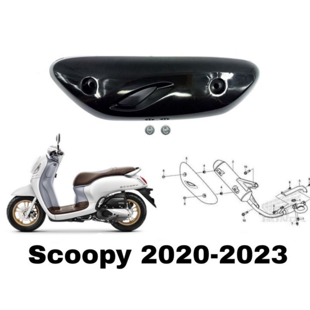COVER/TUTUP KNALPOT SCOOPY NEW