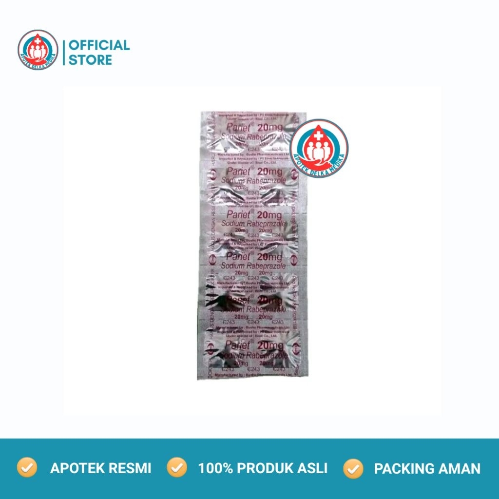 Ready terlaris dan original || vitamin pariet 20 mg perlembar 14 tab