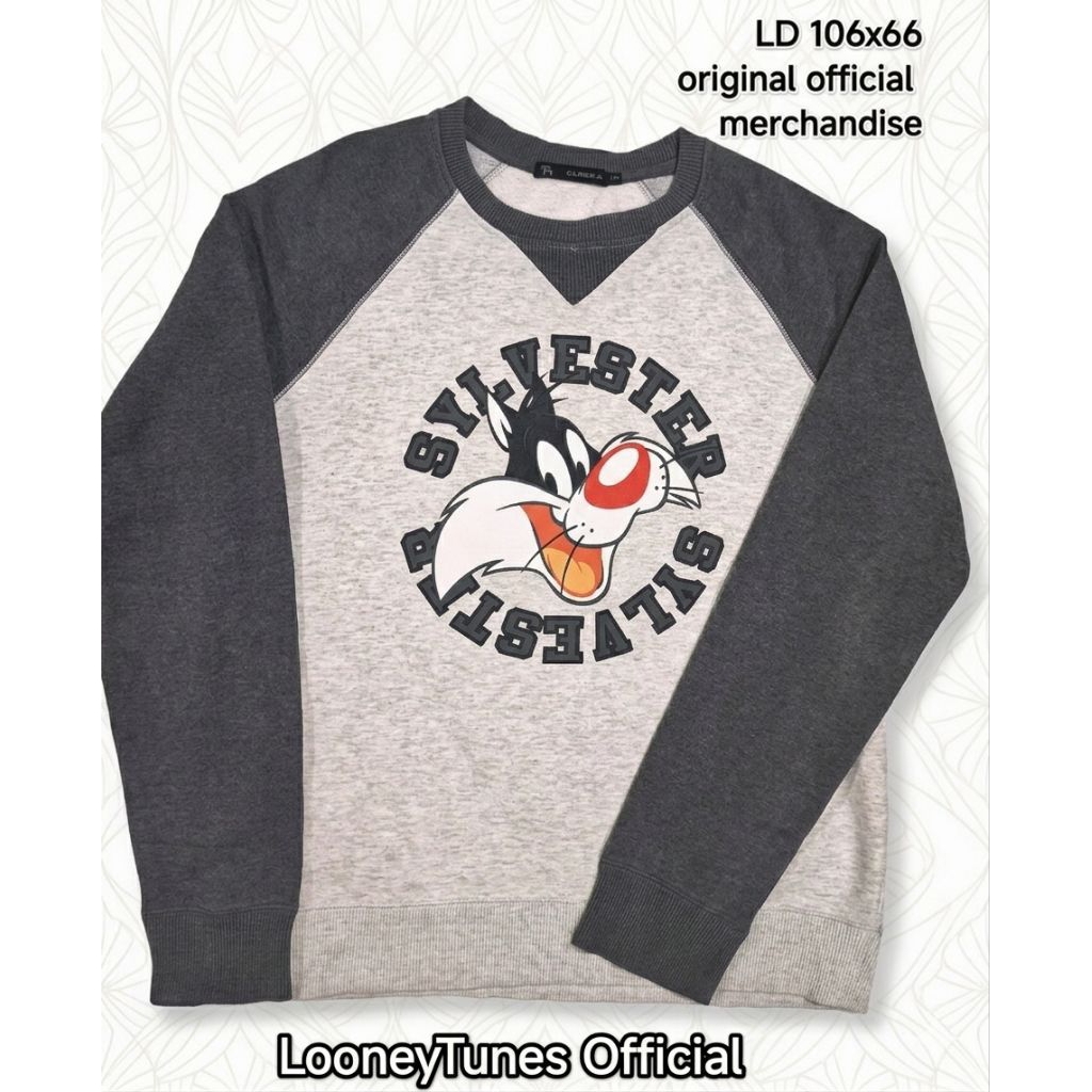 crewneck sweater premium original second clride LooneyTunes langka, baby Terry Tebal berkualitas. si