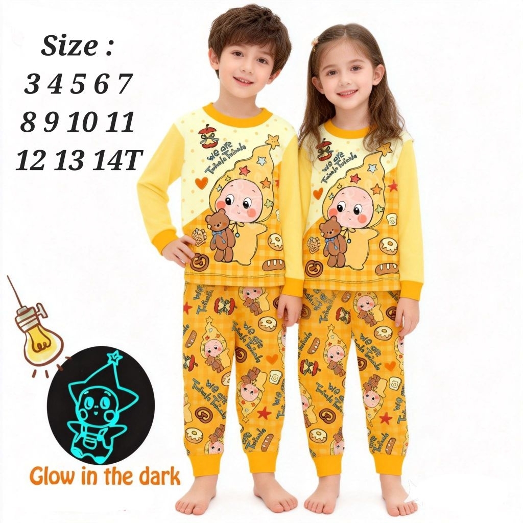 PIYAMA CUDDLE ME BAJU TIDUR ANAK TWINKLE GLOW DARK