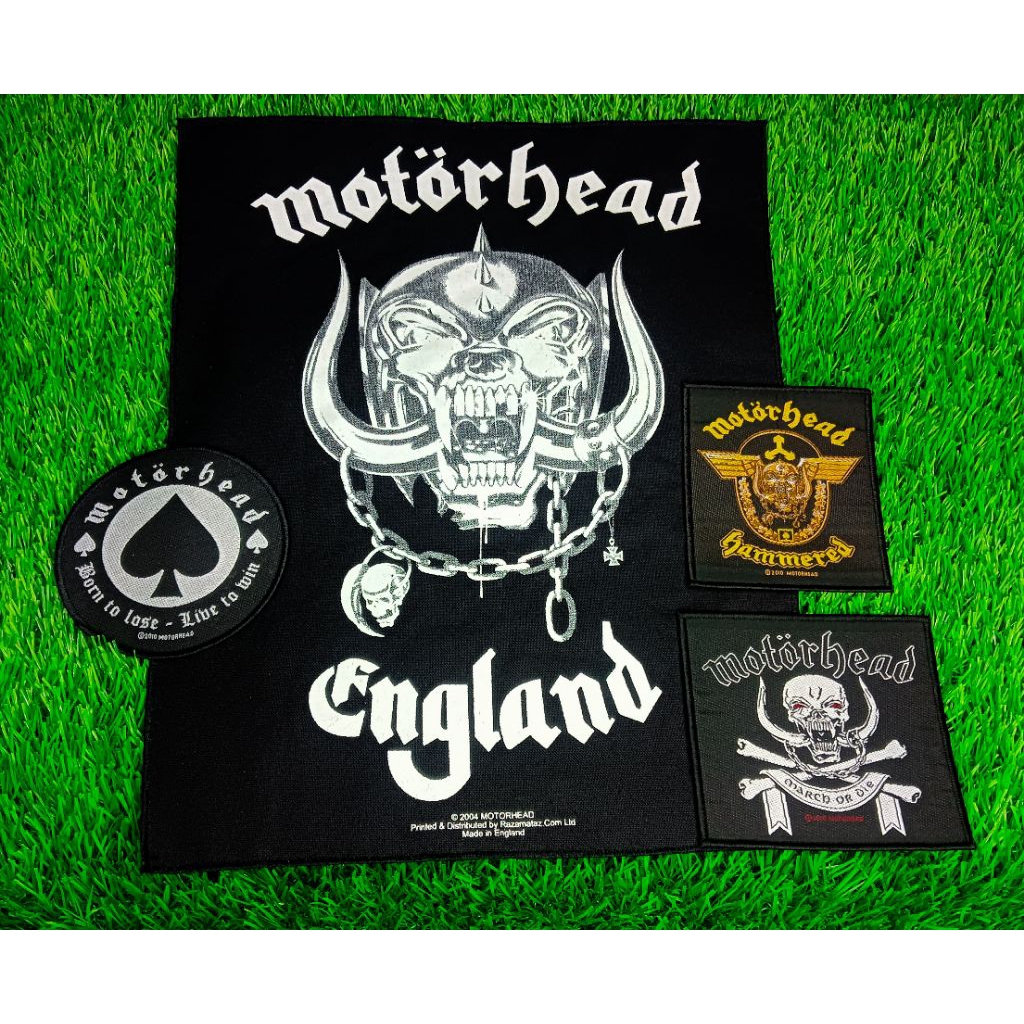 Woven patch + Backpatch Motorhead (Sepaket)