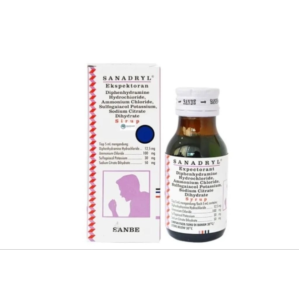 SANADRYL EXPECTORANT | obat batuk 60ml