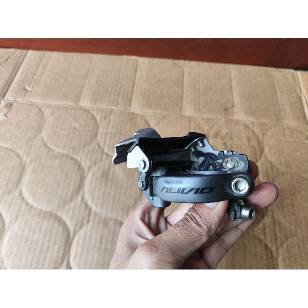 FD shimano Alivio M4000 3speed tarikan atas bawah original shimano