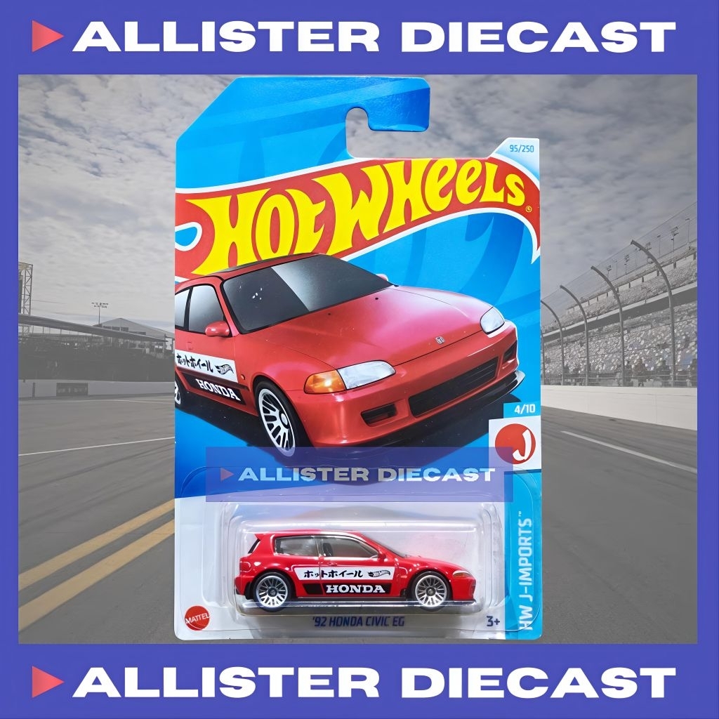Hot Wheels 92 Honda Civic EG Merah ALLISTER DIECAST Hot Wheels Honda Civic EG Merah Hotwheels 92 Hon