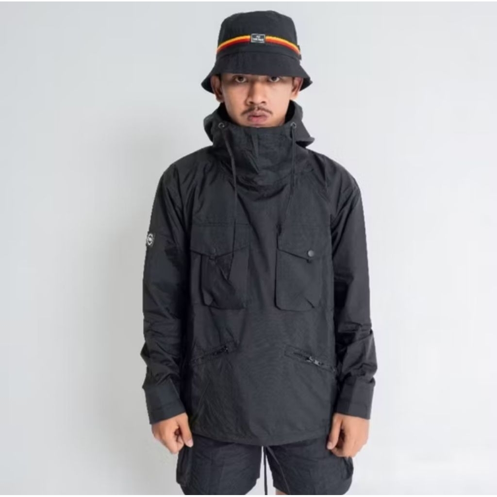 Troublemaker Anorak Jacket - Qssam Black - Outwear