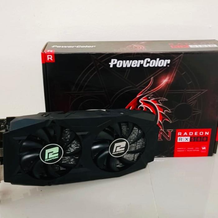 VGA RED DRAGON PIWER COLOR RX580Series 8gb 256 bit ddr 5