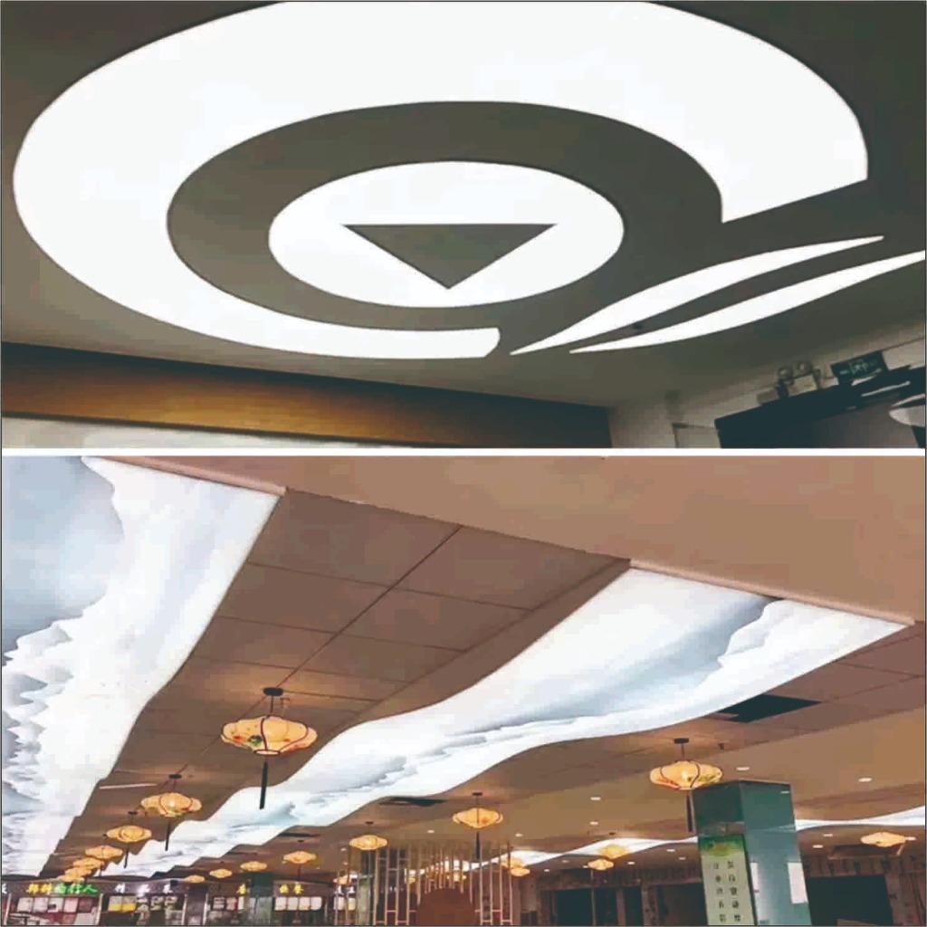 Lightbox fabric custom Backlight fabric frameless LED terang lightbox interior untuk pencahayaan lam