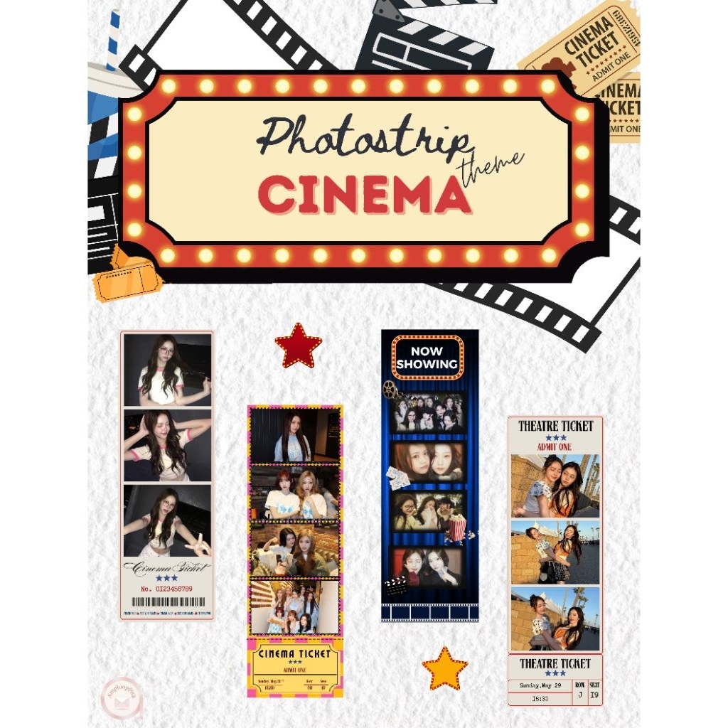 AmploopPita - Photostrip Premium Cinema Theme Tema Cinema Bioskop Virtual Photobox