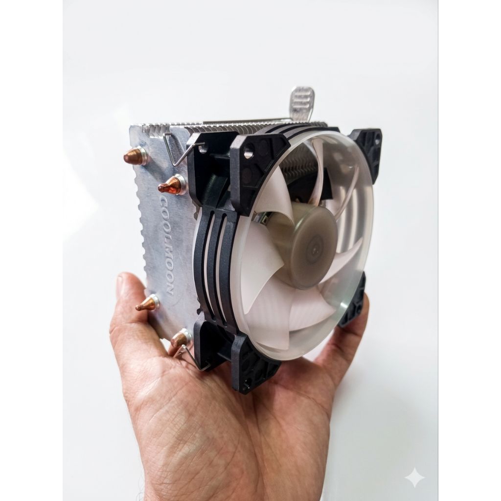 CPU Cooler COOLMOON tower single fan RGB rainbow (second)