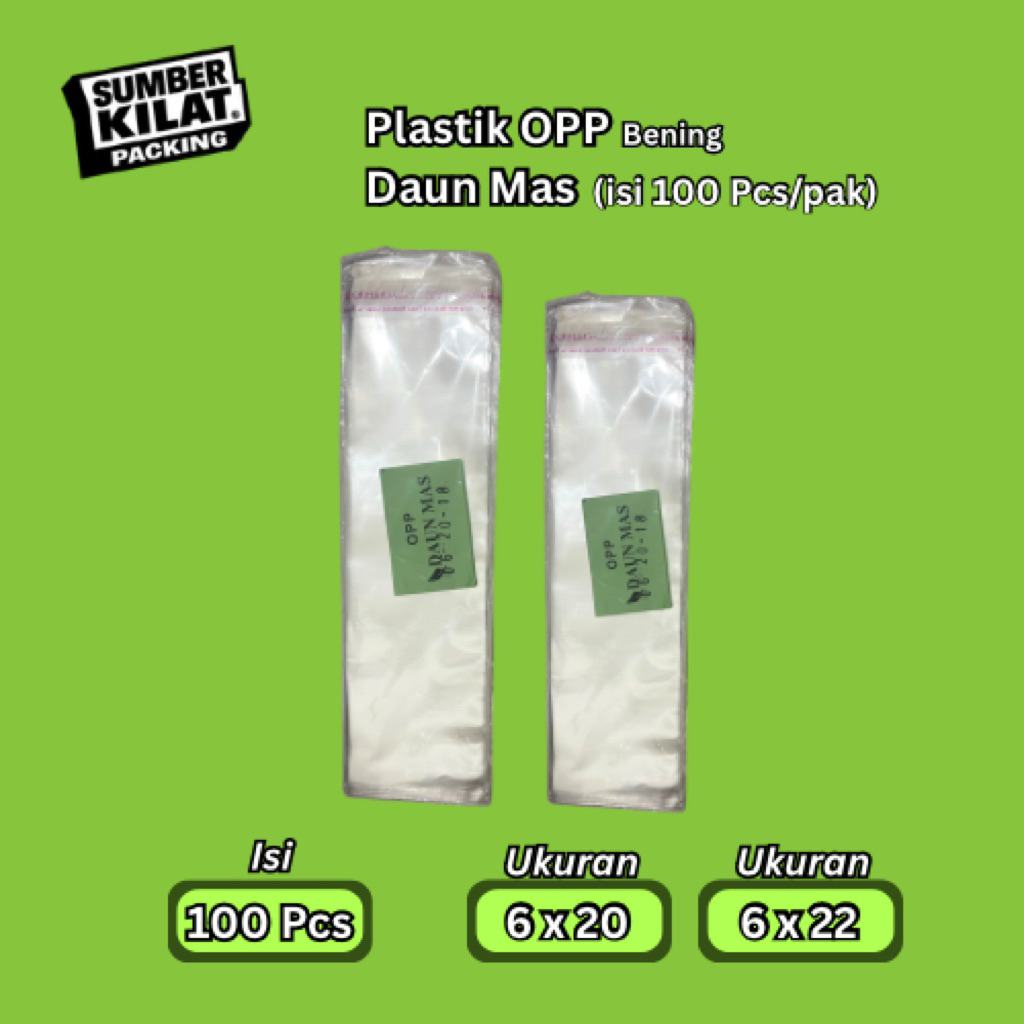 PLASTIK OPP BENING UK 6x20 6x22 | PLASTIK OPP UNTUK SENDOK | PLASTIK SENDOK | PLASTIK OPP BENING | P