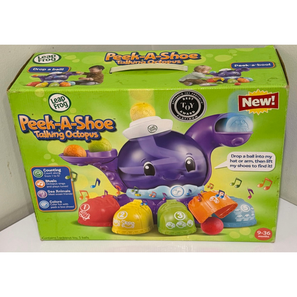 Leapfrog Peek A Shoe Talking Octopus Mainan Edukasi Bayi