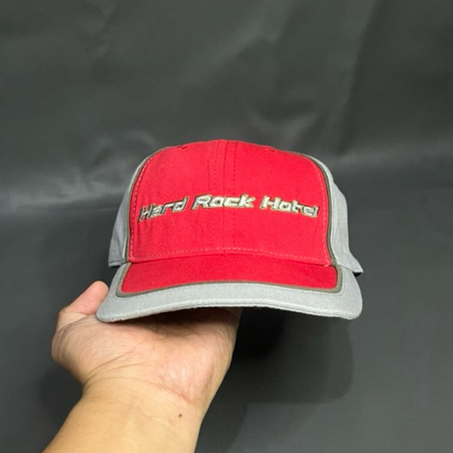 Hard Rock Hotel Hat Cap Red Unisex Adjustable Strapback One Size Las Vegas