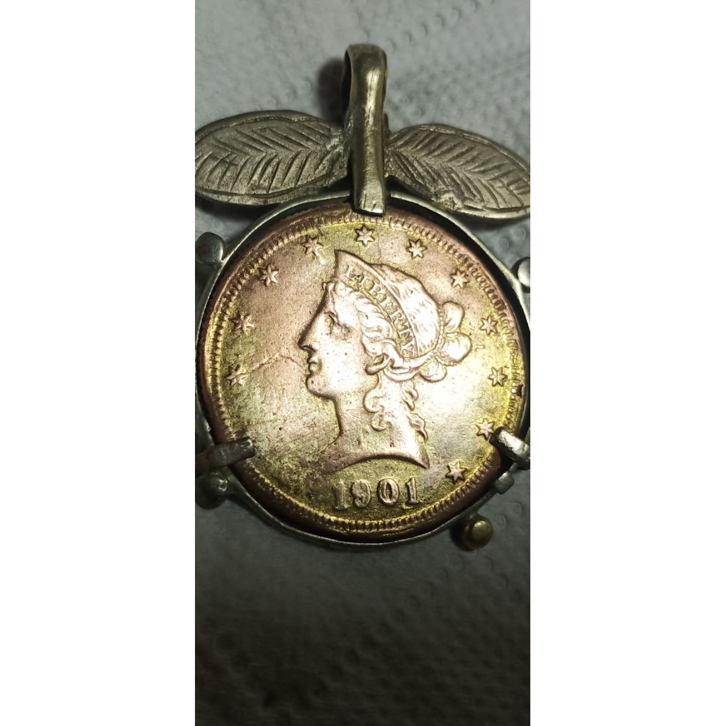 liontin koin kuno Liberty