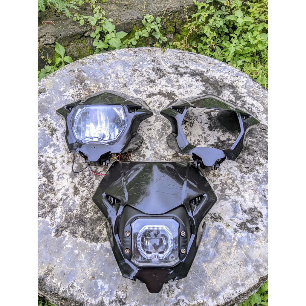 headlamp batok lampu depan set reflektor crf 150 150l thor original