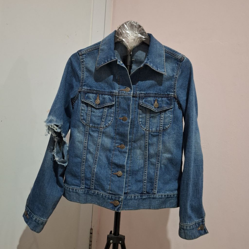 JAKET JEANS UNIQLO DENIM SECOND
