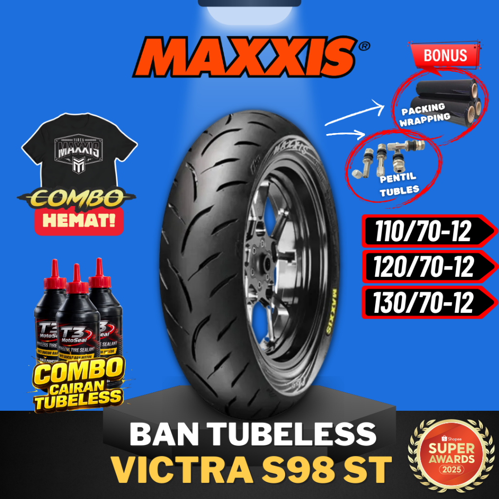 [READY COD] MAXXIS VICTRA RING 12 /  BAN MAXXIS VESPA SCOOPY / BAN SCOOPY FREEGO / BAN TUBELESS / BA