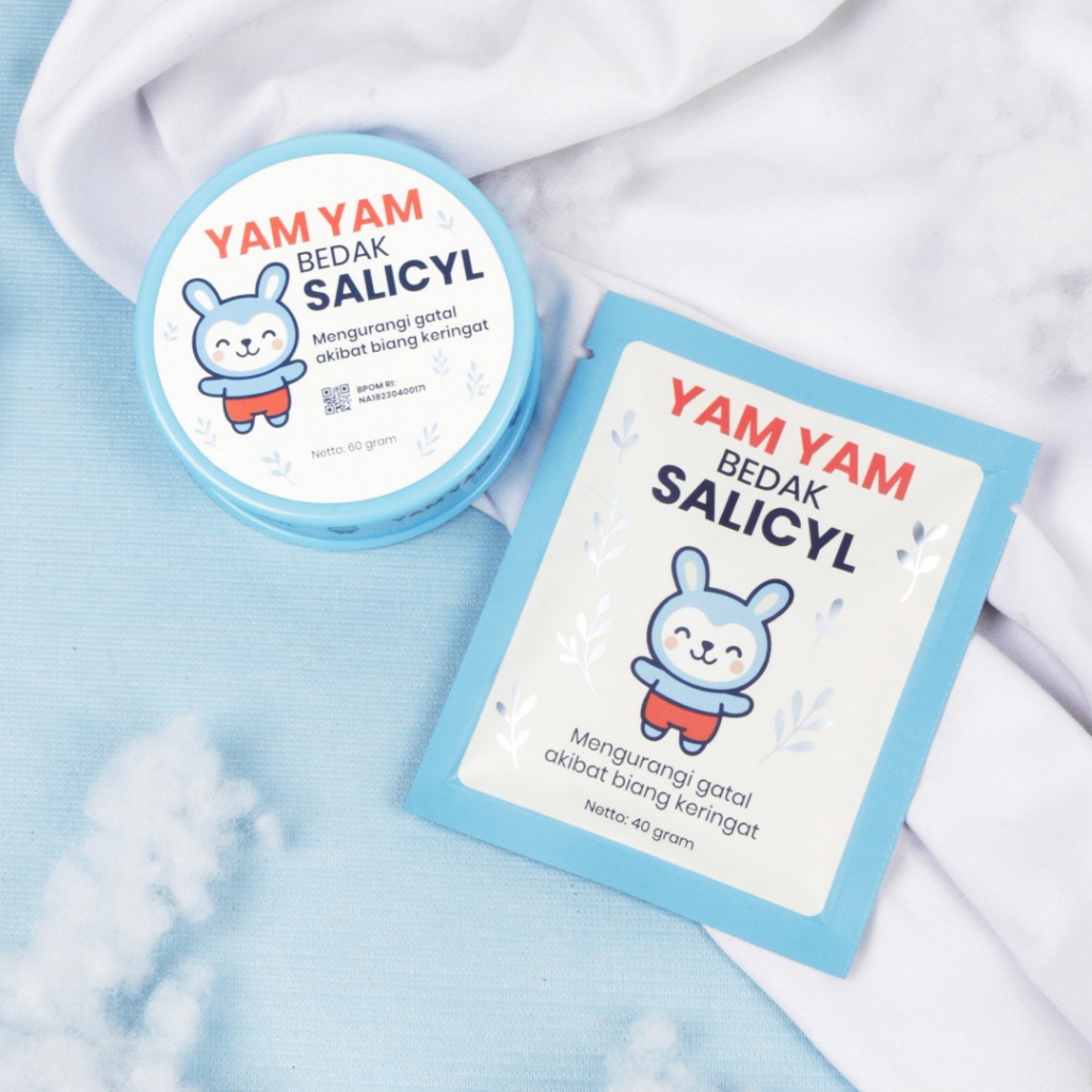 [PAKET: 6 pot + 12 sachet] Yam Yam Bedak Salicyl