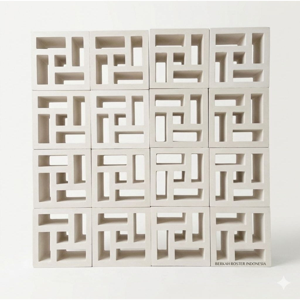 ROSTER BETON/ROSTER MINIMALIS/LOSTER BETON MOTIF KINCIR